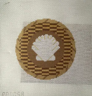 * Rachel Donley RD005 Nantucket Basket with Shell Lid