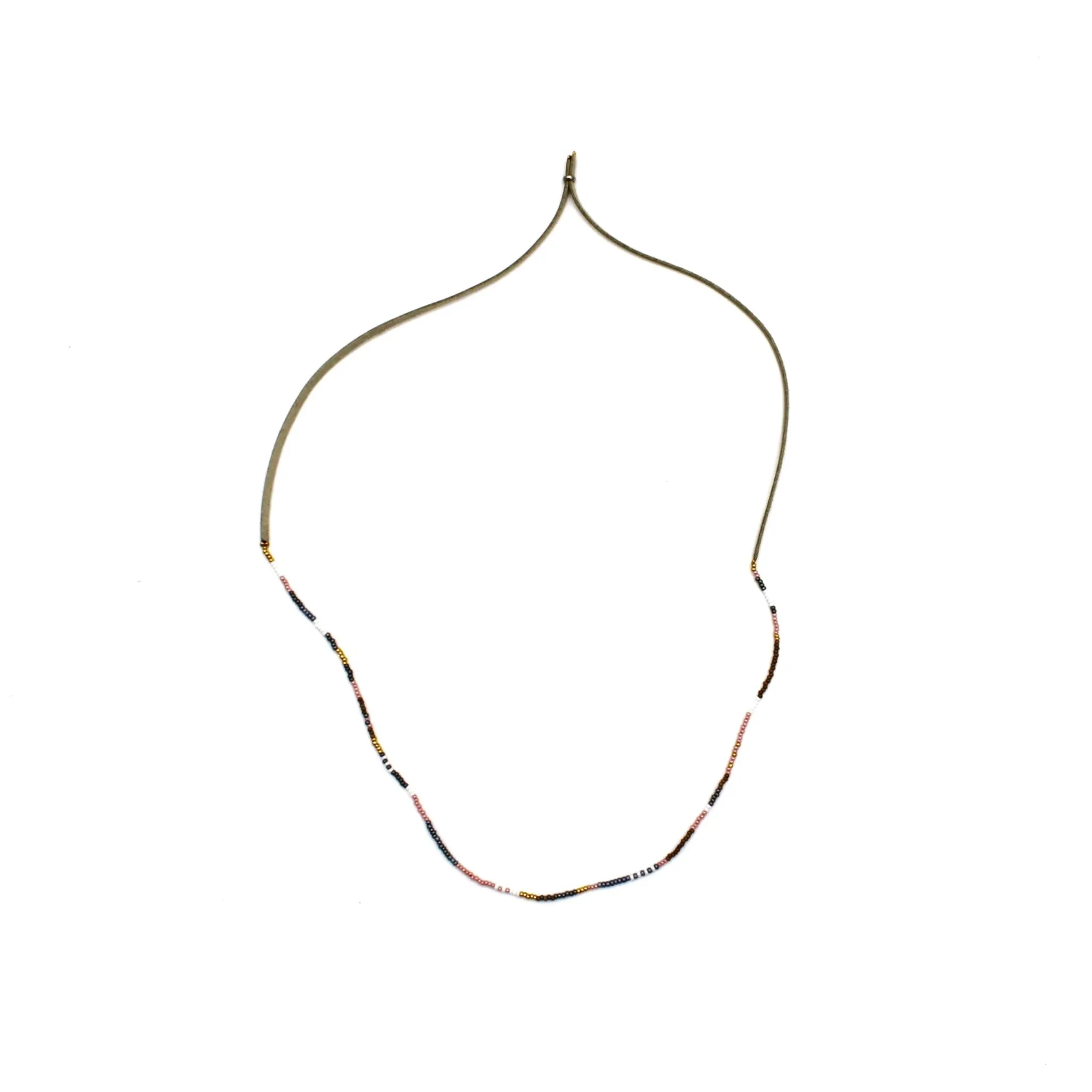 1 Strand Necklace / Wrap Bracelet - FLAMINGO