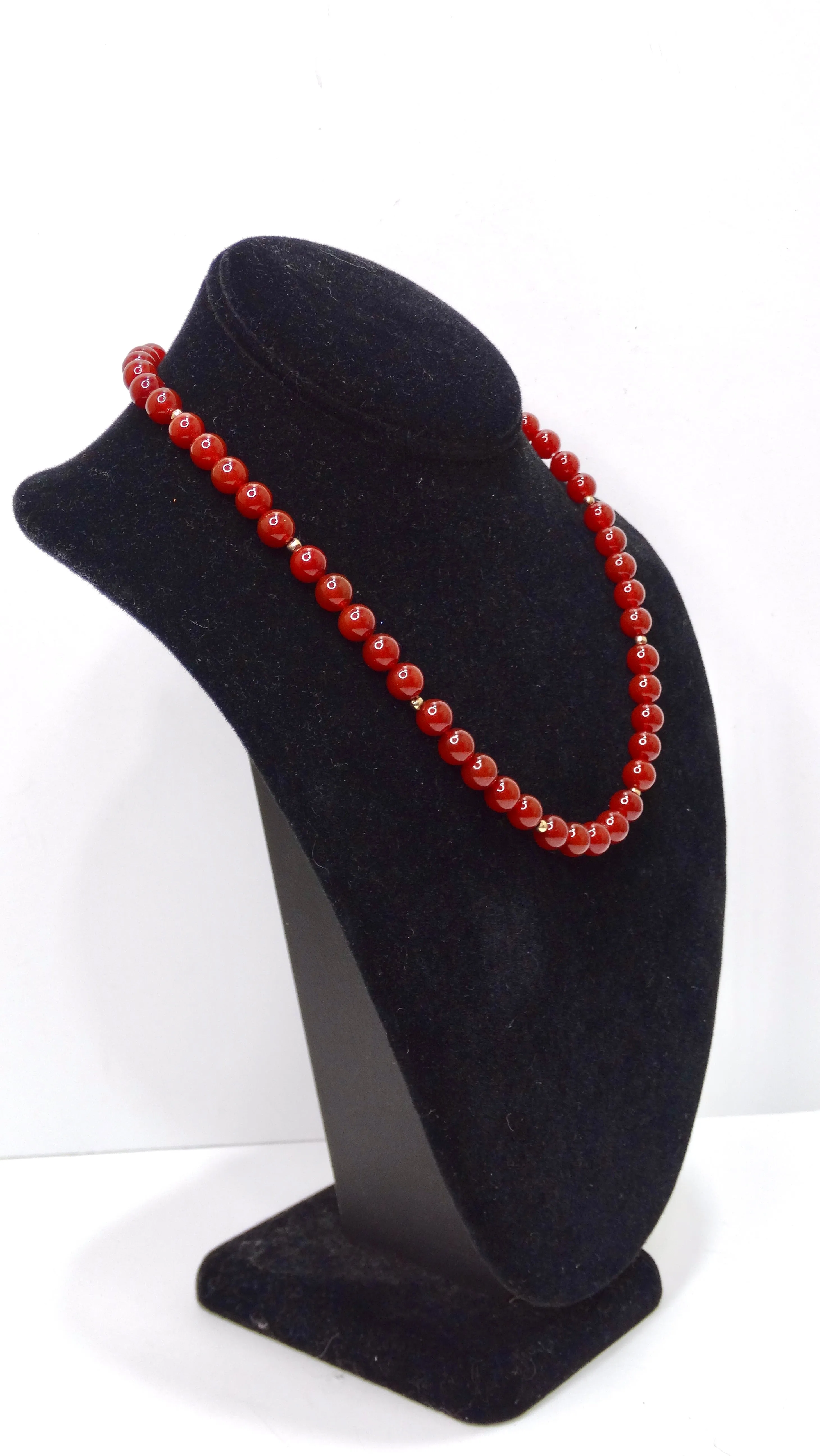 10k Gold and Jade Beaded Necklace