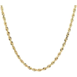 10K Yellow Gold 30 Inch Rope Chain - 32 Grams Fine Jewelry