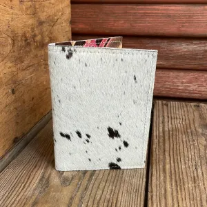 116 Waylon Wallet - Black & White w/ Summit Fire