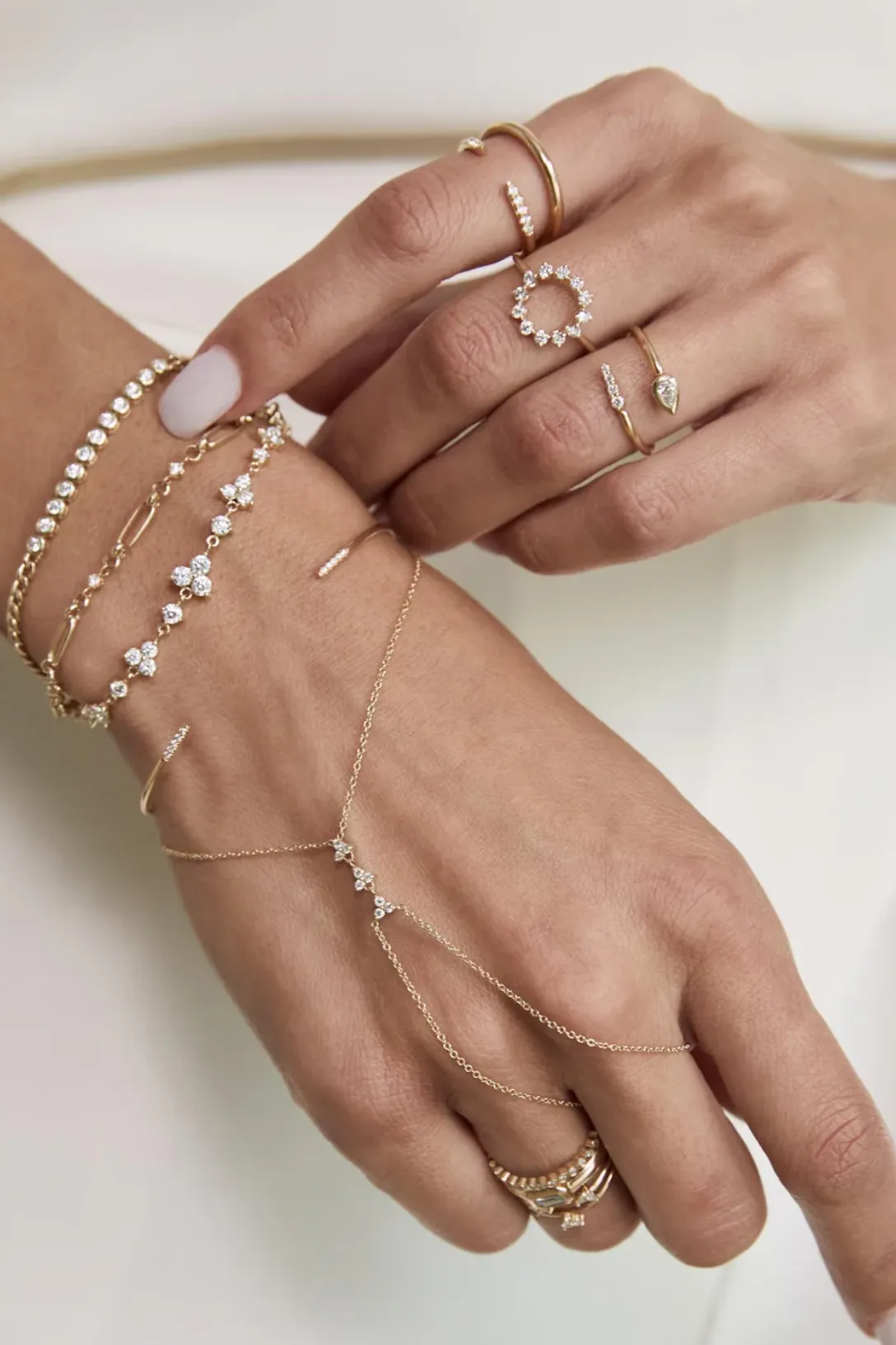 14k Diamond Bezel Tennis Segment Curb Chain Bracelet
