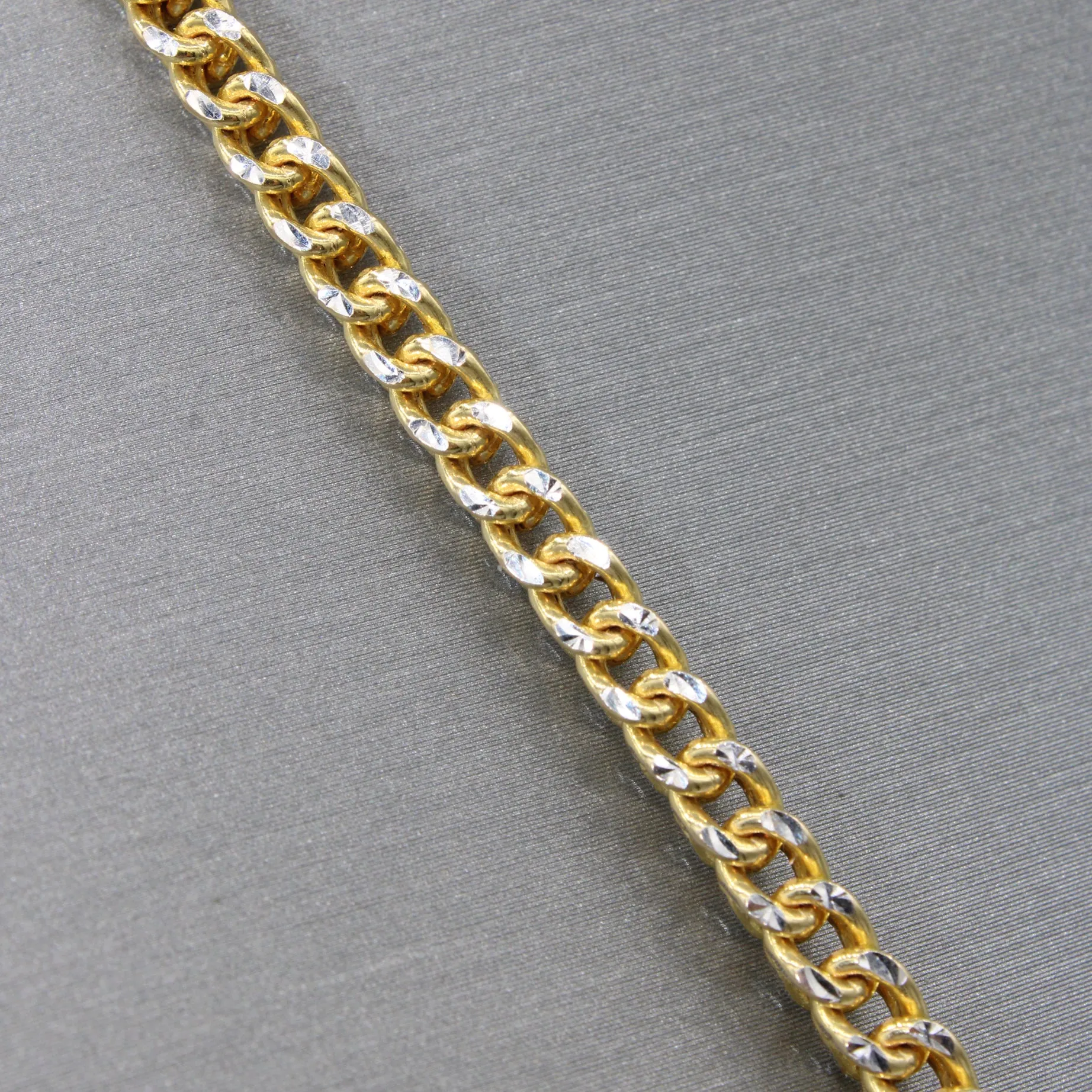 14K Hollow Franco Chain Tow Tone (30" inches) JTJ™