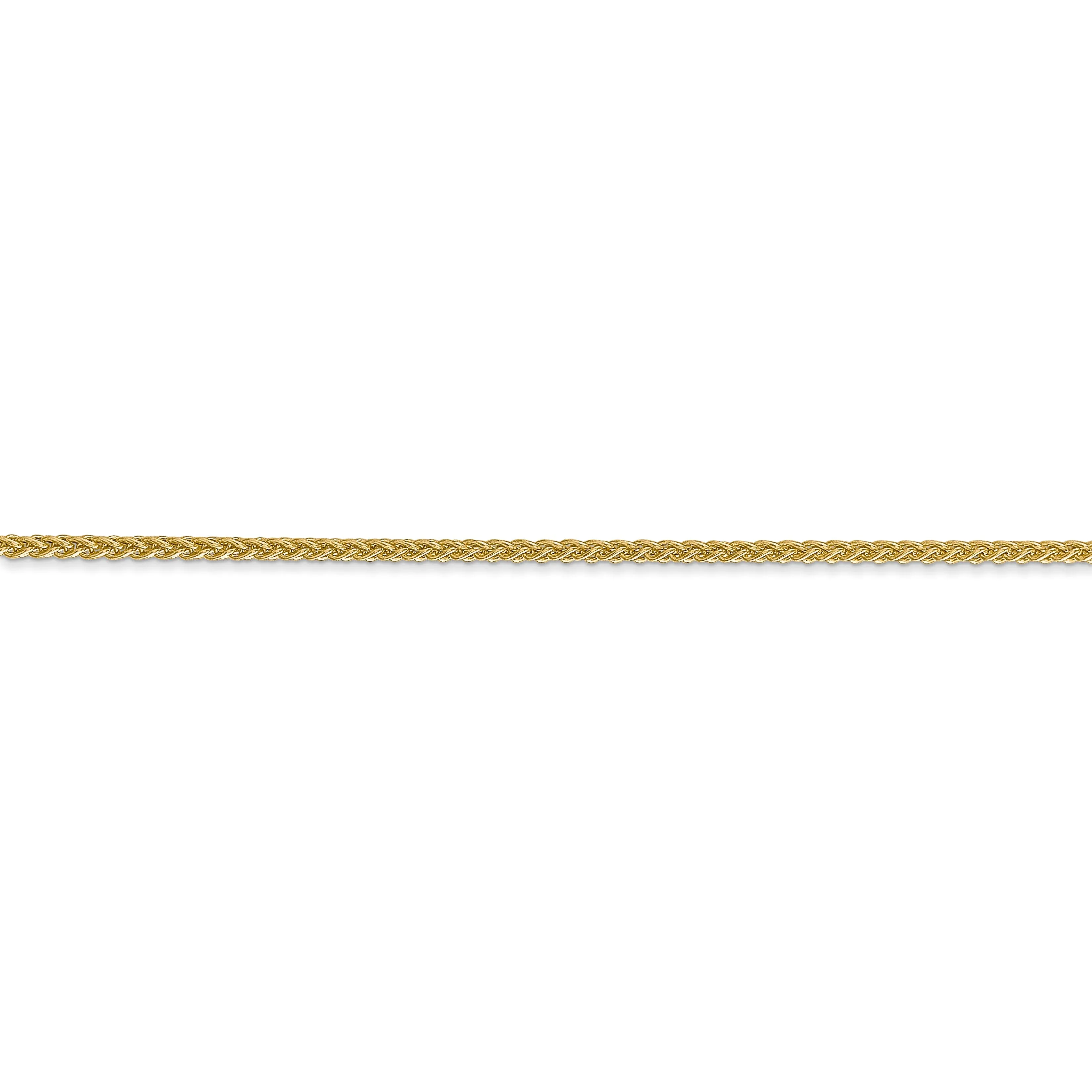 14k Yellow Gold 1.45mm Light Weight Wheat Chain