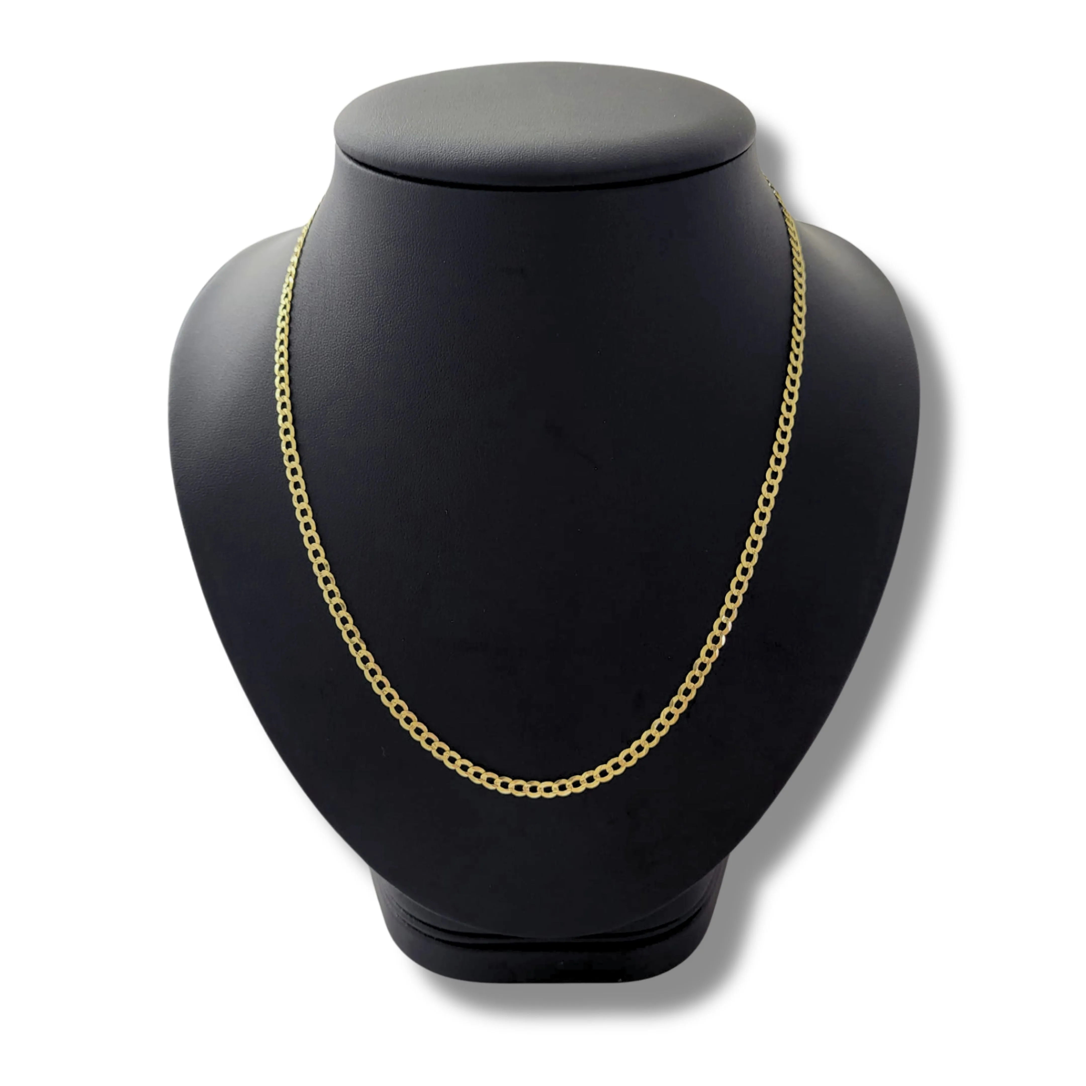 14K Yellow Gold 18" Curb Chain Link