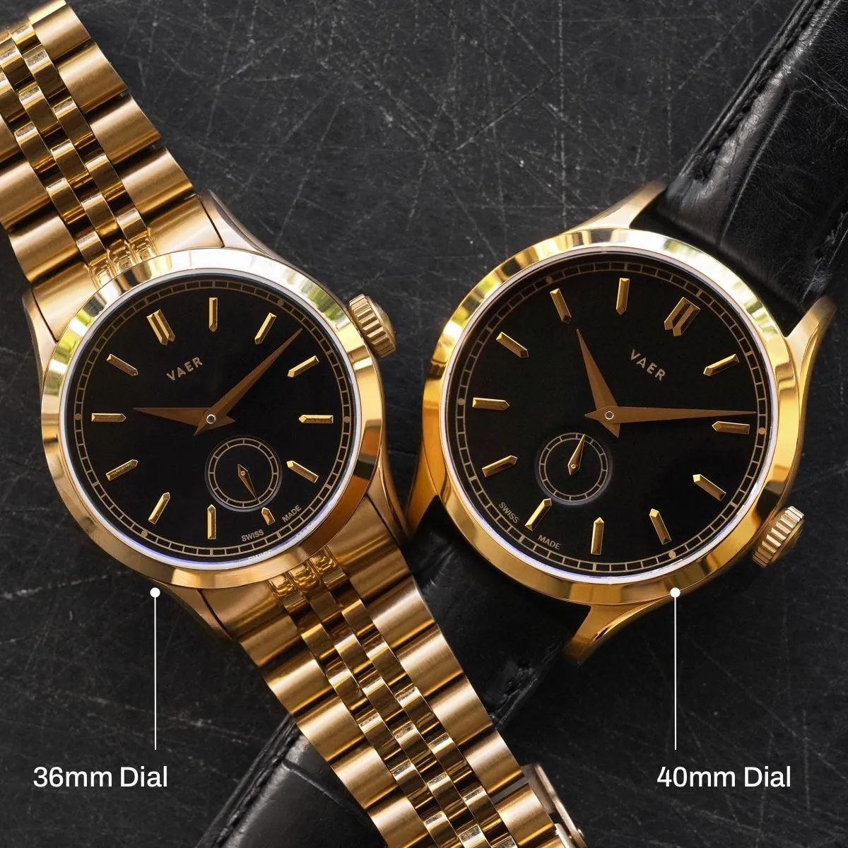A12 Ceremony Swiss 40mm - Gold