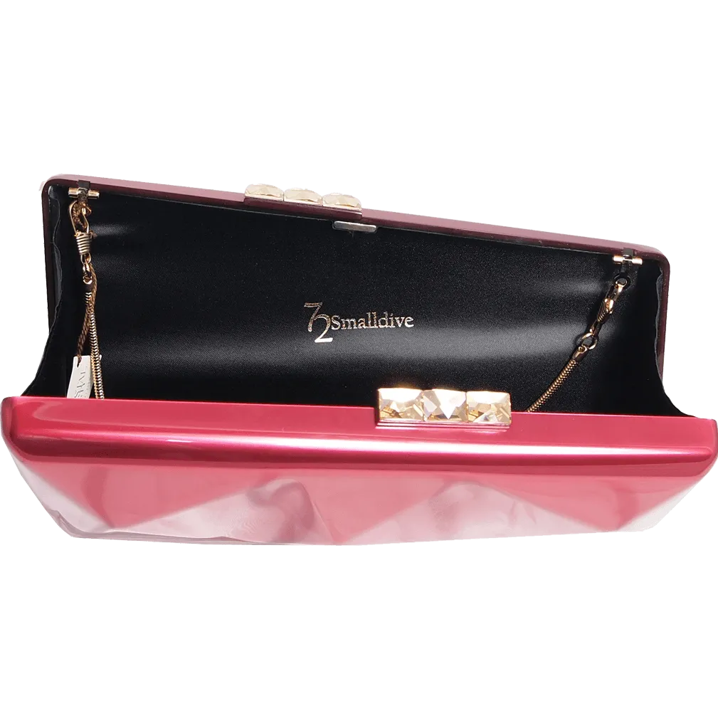 Acrylic Red Clutch Bag