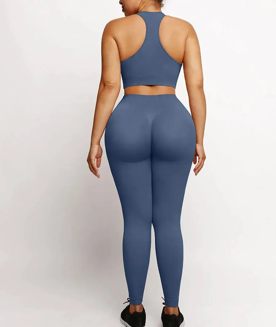 Active Girl Tummy Control High Waist Sculpting Legging Set