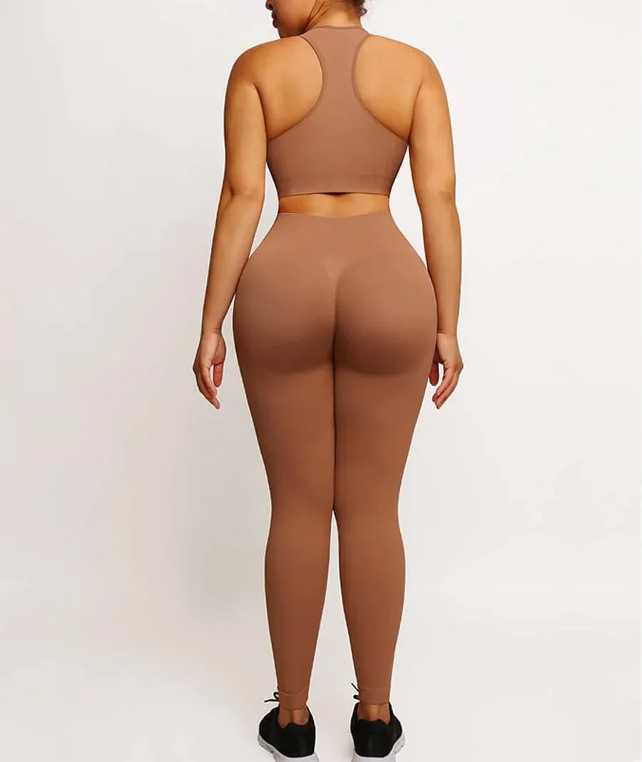 Active Girl Tummy Control High Waist Sculpting Legging Set