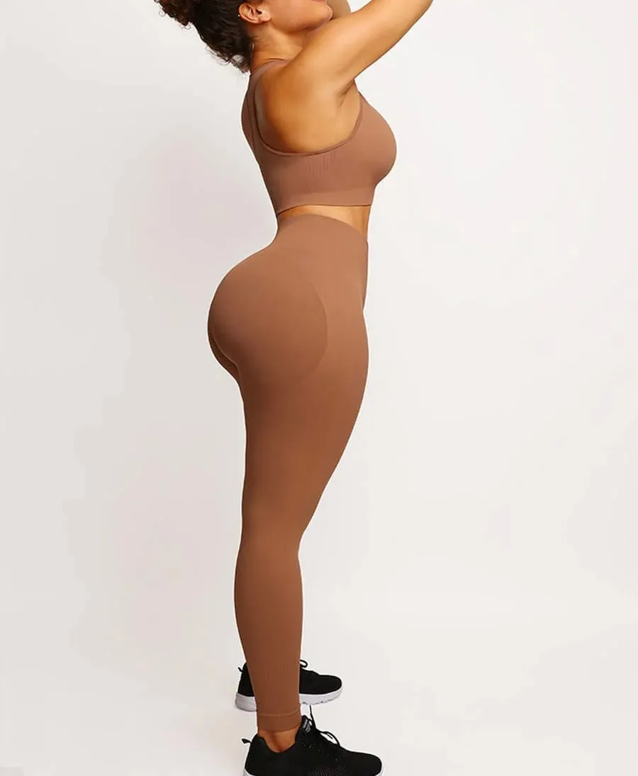 Active Girl Tummy Control High Waist Sculpting Legging Set