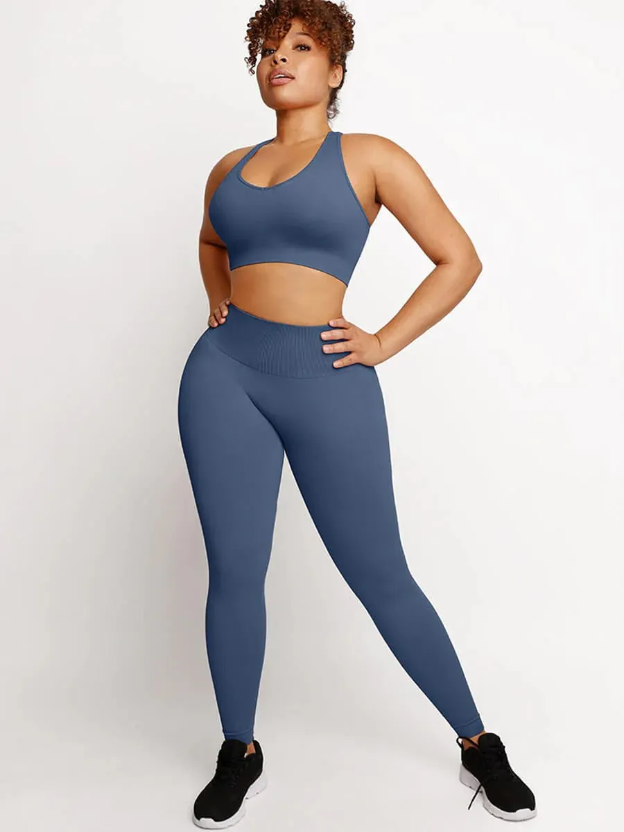 Active Girl Tummy Control High Waist Sculpting Legging Set