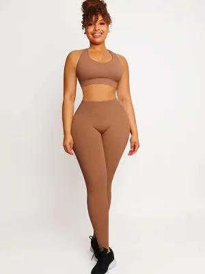 Active Girl Tummy Control High Waist Sculpting Legging Set