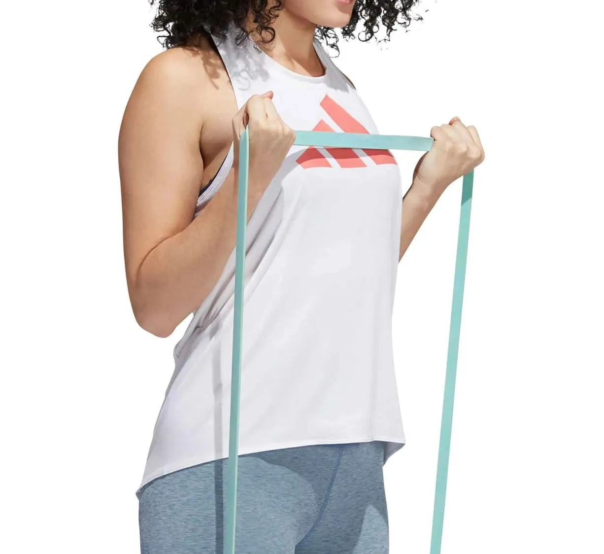 adidas 3-Stripes Women's White Activewear Tank Top Size Medium (New)