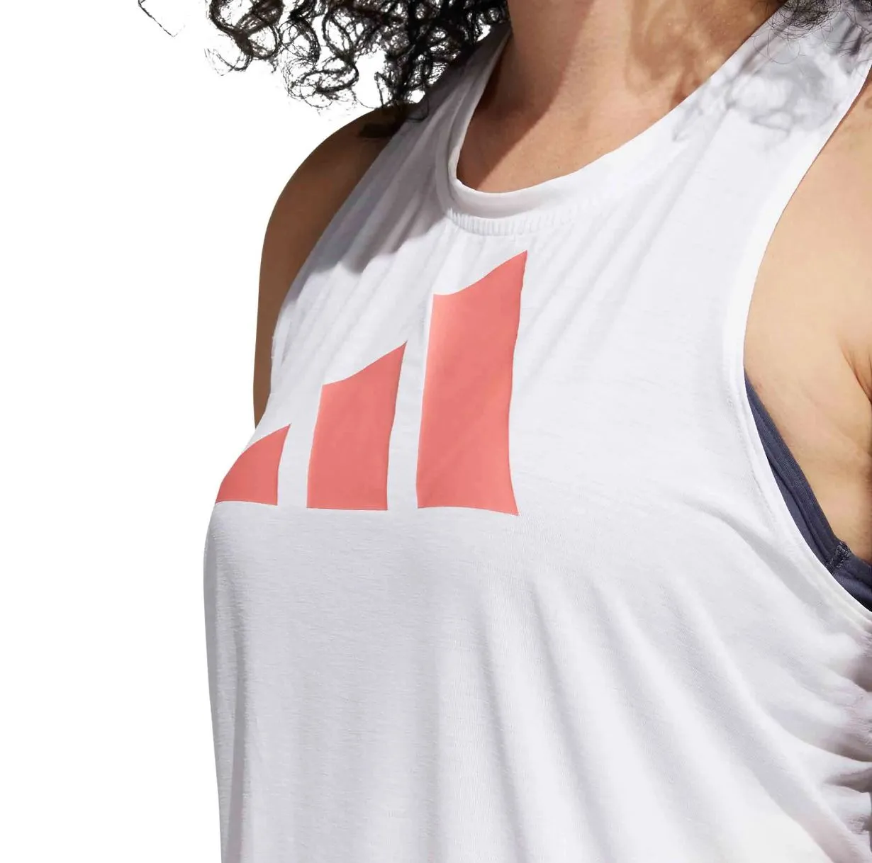 adidas 3-Stripes Women's White Activewear Tank Top Size Medium (New)