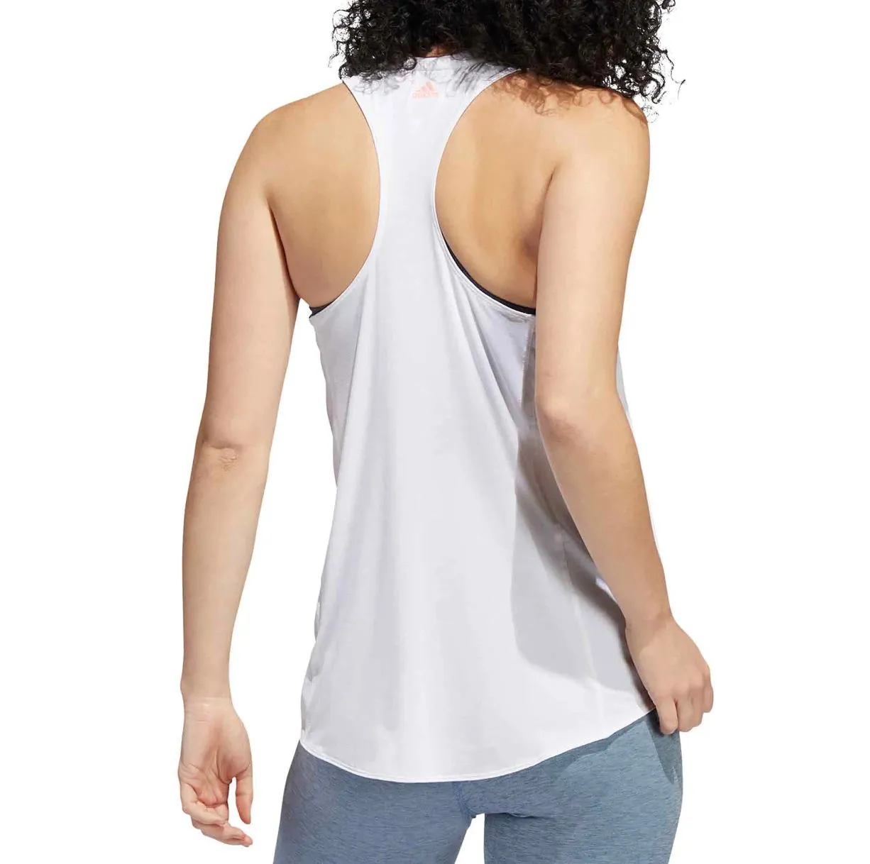 adidas 3-Stripes Women's White Activewear Tank Top Size Medium (New)