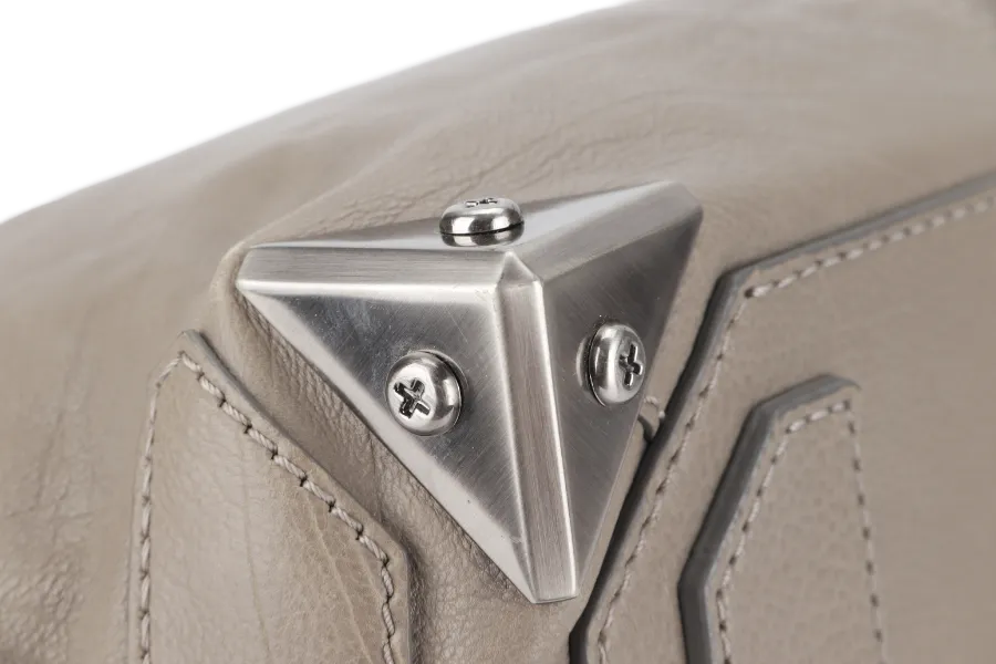 ALEXANDER WANG GREY CALF LEATHER CLUTCH BAG NO DUST COVER