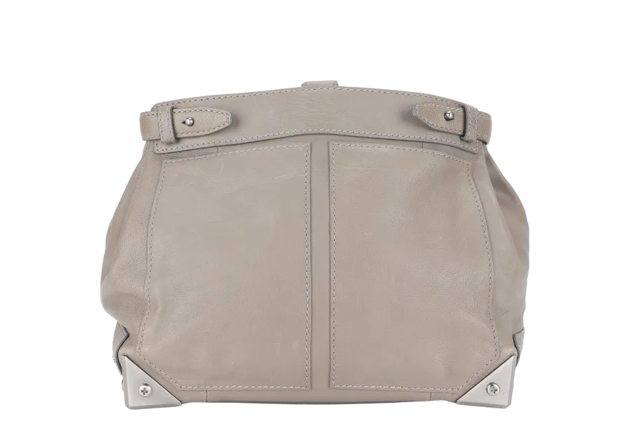 ALEXANDER WANG GREY CALF LEATHER CLUTCH BAG NO DUST COVER