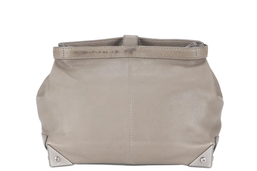 ALEXANDER WANG GREY CALF LEATHER CLUTCH BAG NO DUST COVER