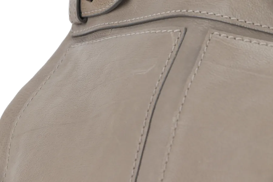 ALEXANDER WANG GREY CALF LEATHER CLUTCH BAG NO DUST COVER