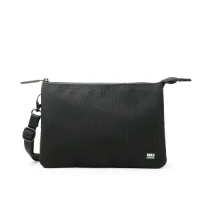 ALL BLACK CARNABY CROSSBODY XL RECYCLED CANVAS