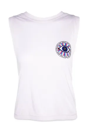 All Seeing Eye Balance Tank in Cream