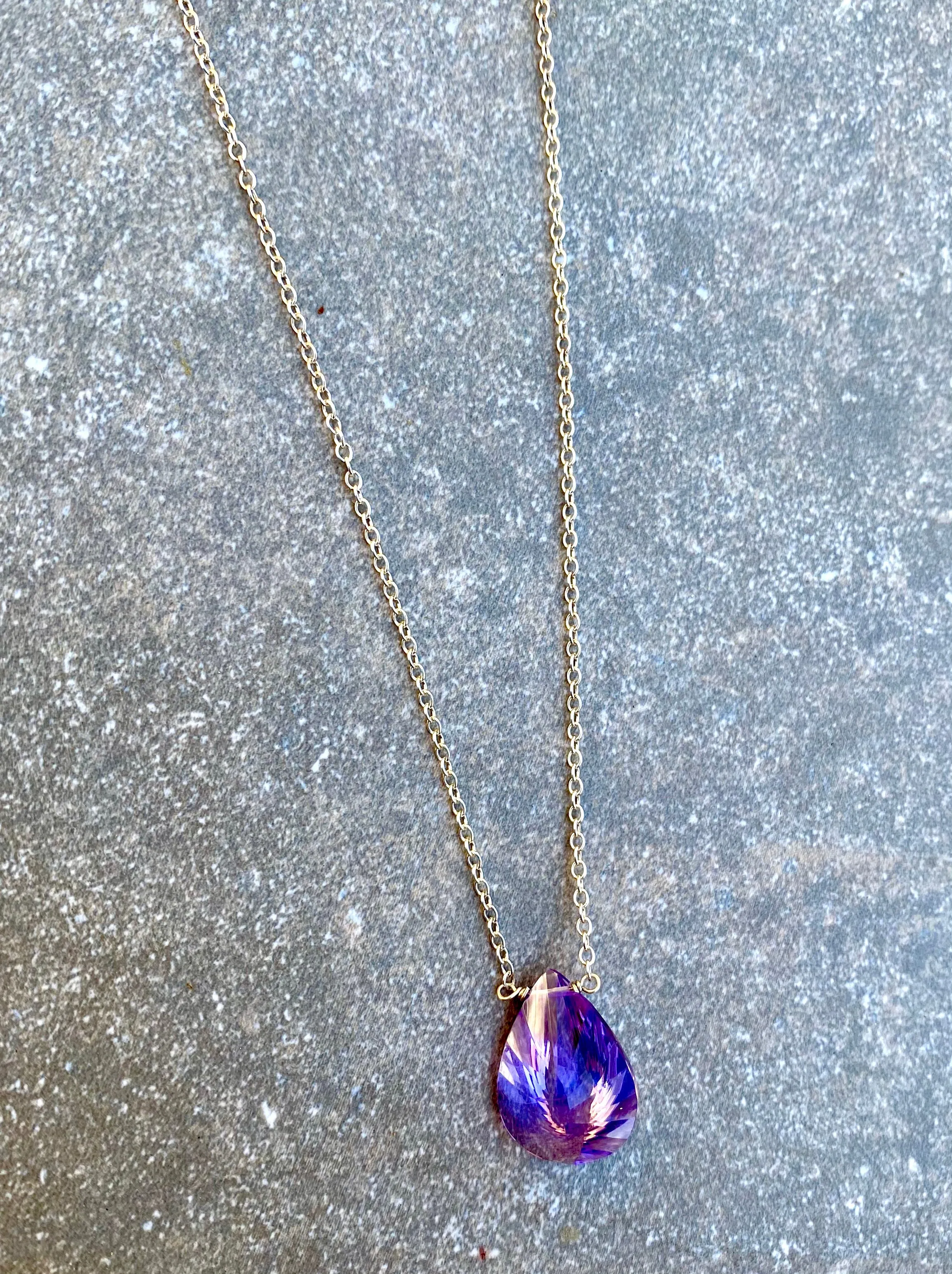 Amethyst Sunburst Necklace