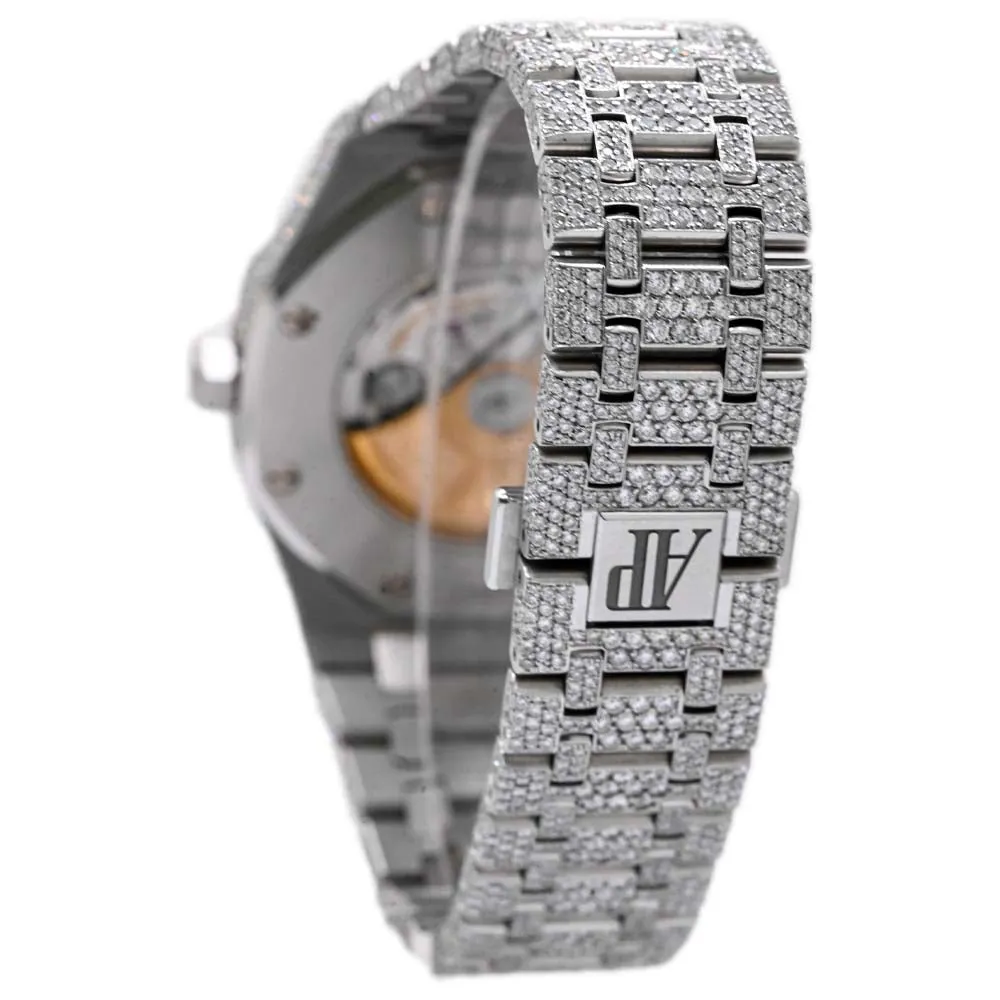 Audemars Piguet Mens Royal Oak Stainless Steel 41mm Black Stick Dial Watch Reference #: 15500ST.OO.1220ST.03