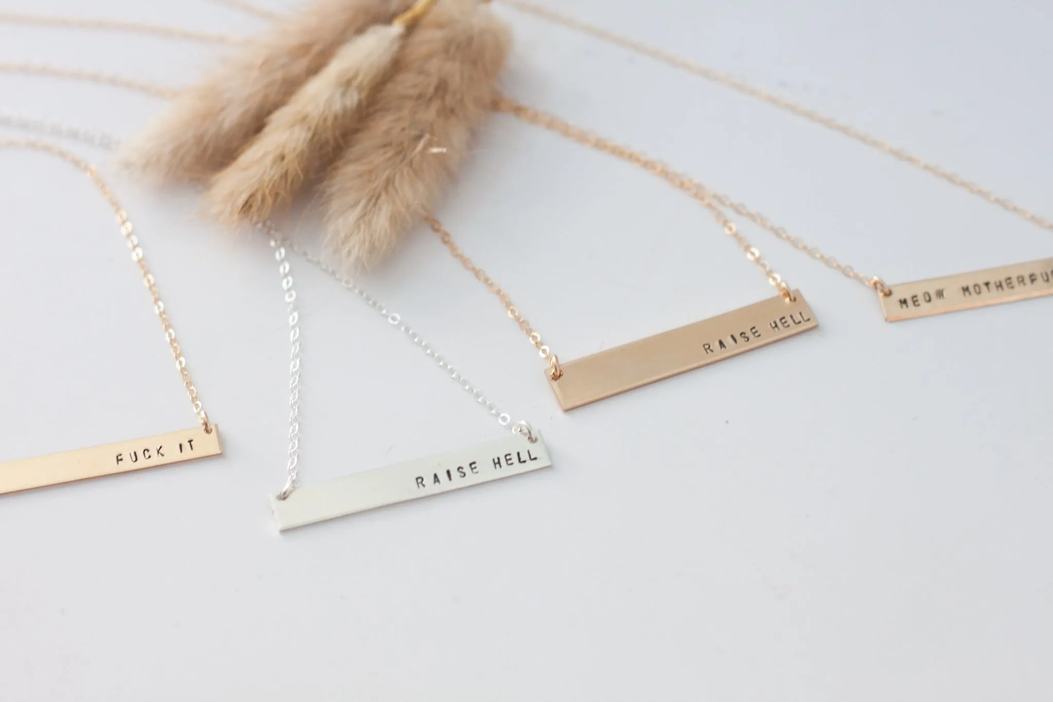 Bad Motherfucker Bar Necklace