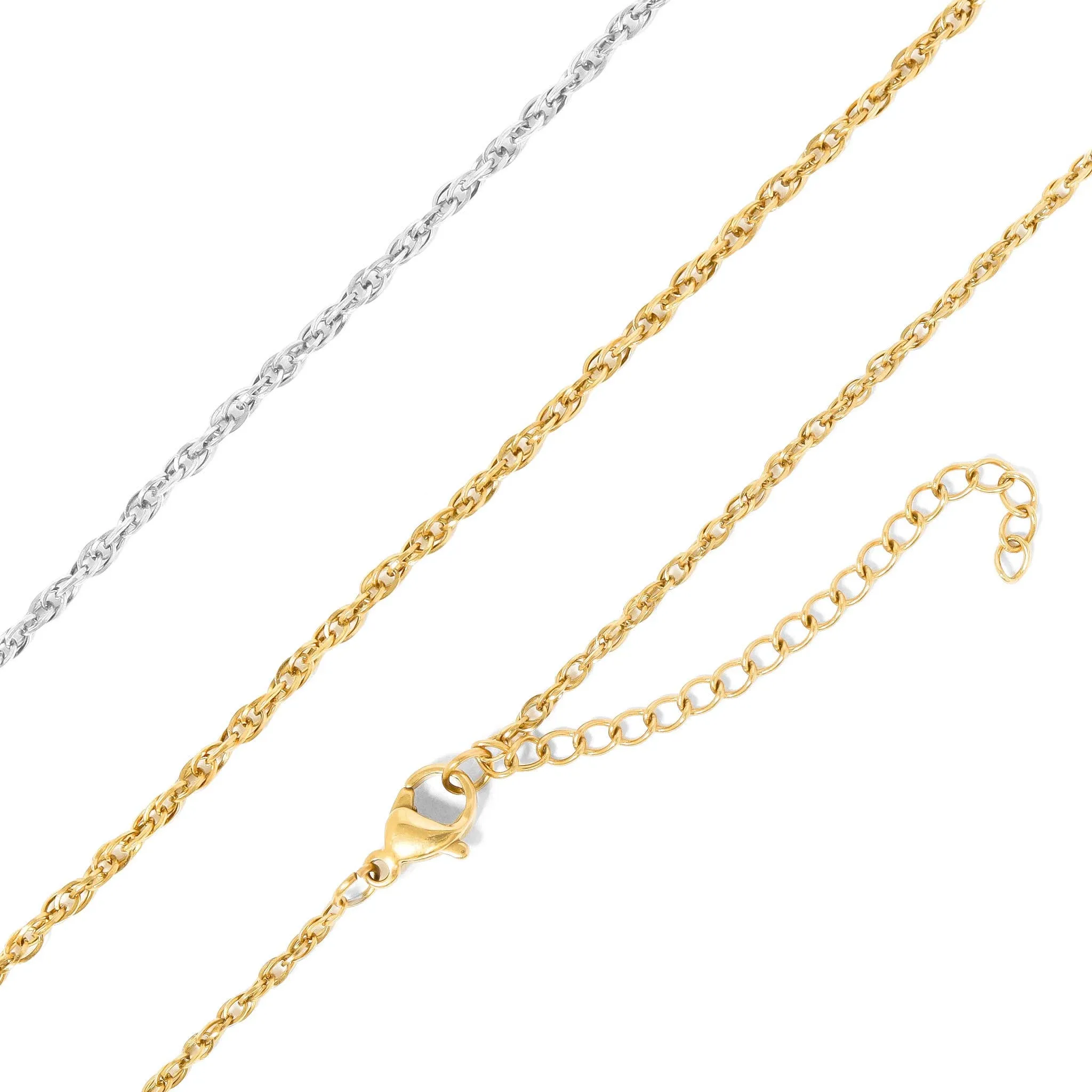 Bailey 18K Gold PVD and Stainless Steel PVD Double Round Link Chain