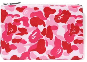 BAPE Pink Camo Padded Clutch