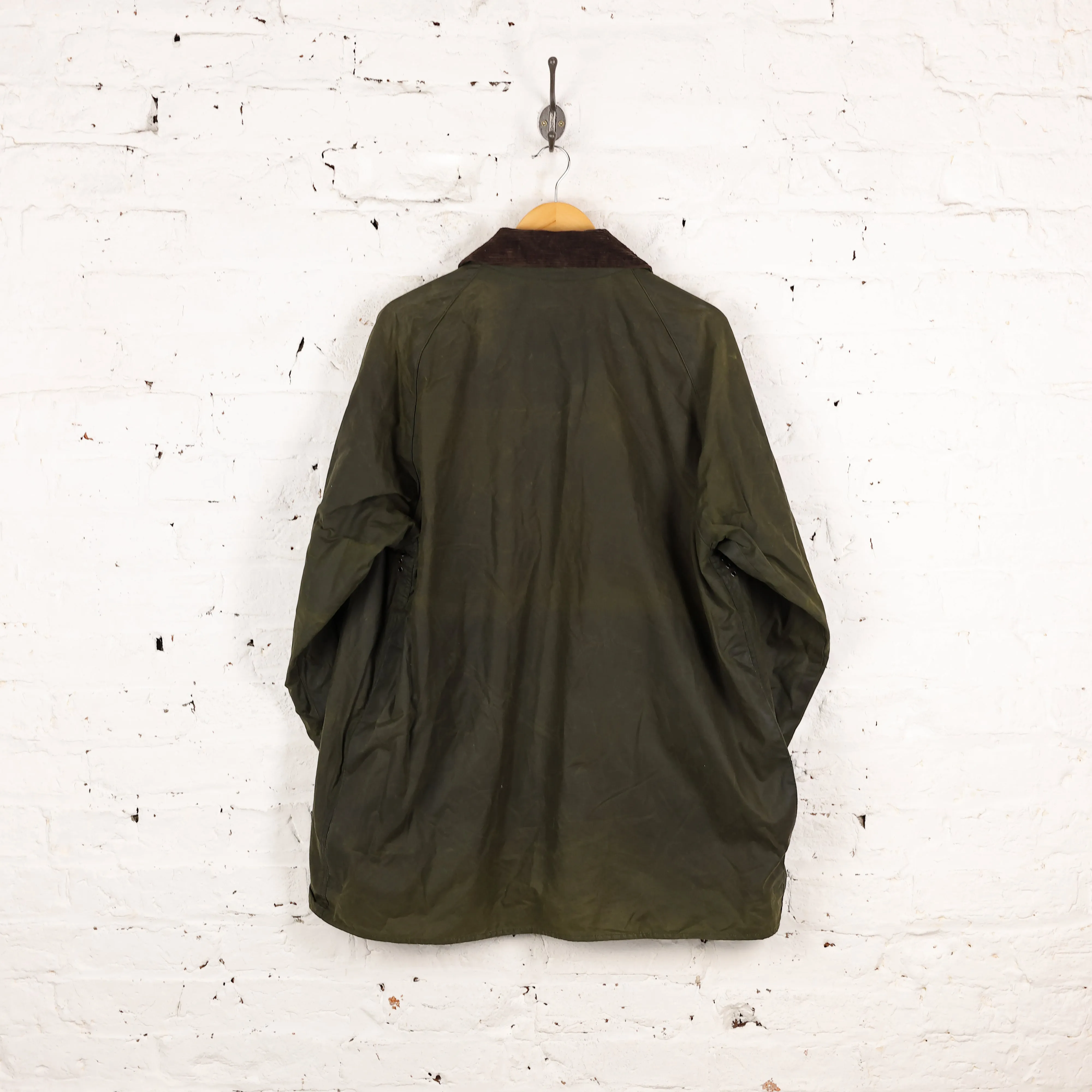 Barbour Beaufort Wax Jacket Coat - Green - XL