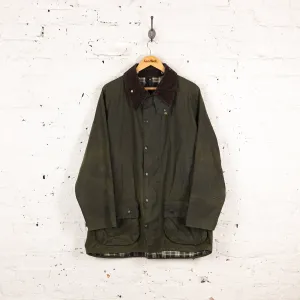 Barbour Beaufort Wax Jacket Coat - Green - XL