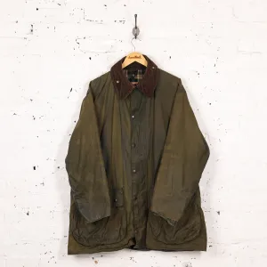 Barbour Border Wax Jacket Coat - Green - XXL