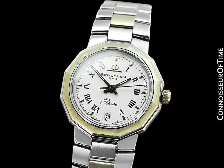 Baume & Mercier Ladies Riviera Two-Tone Watch - Stainless Steel & 18K Solid Gold