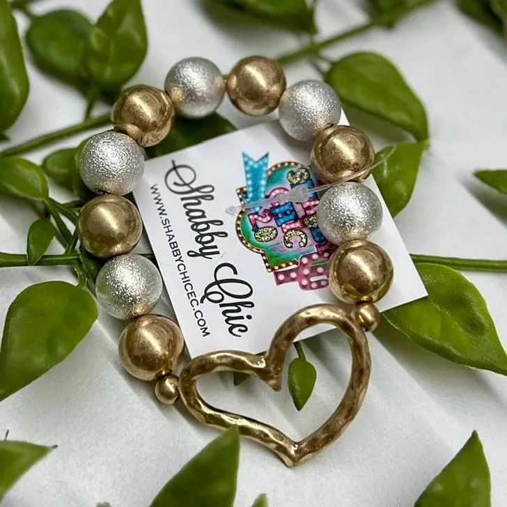 Beaded Heart Bracelet