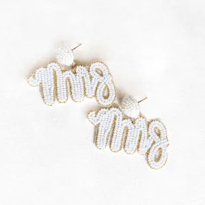 Beaded Mrs Earrings