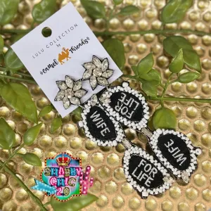 Beaded Wife for LIfe Earrings
