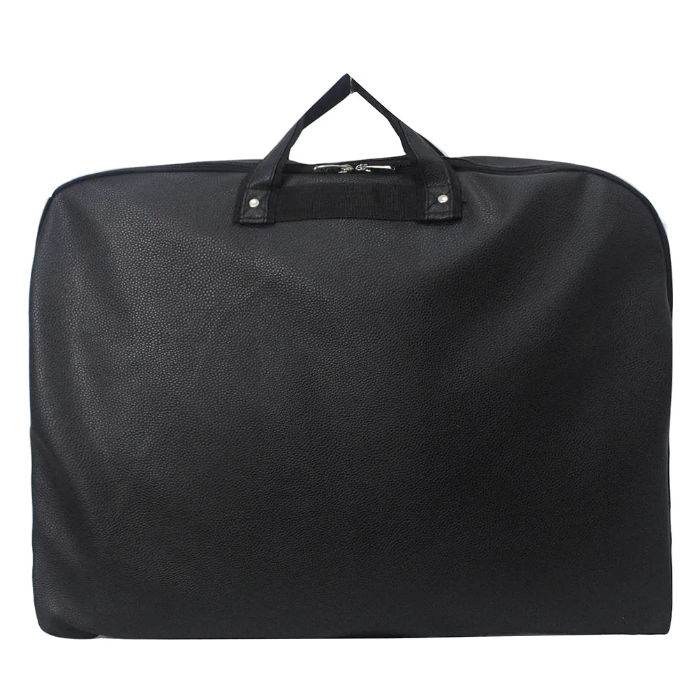Black Faux Leather NGIL Garment Bags
