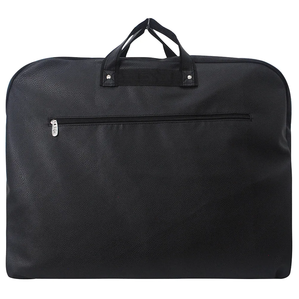 Black Faux Leather NGIL Garment Bags