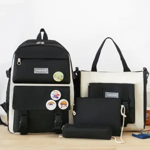 BP820 - Korean Fashion 4pc Backpack Set