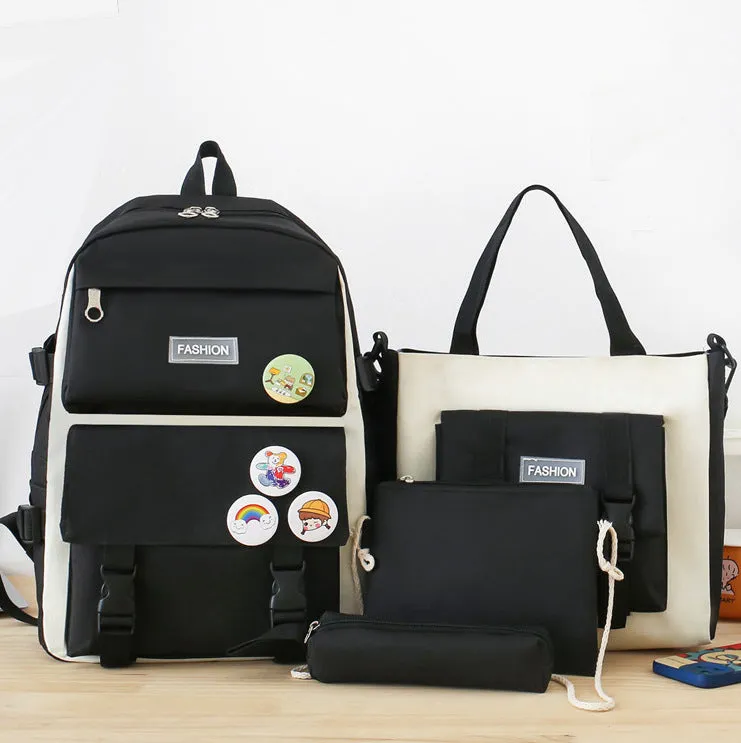 BP820 - Korean Fashion 4pc Backpack Set