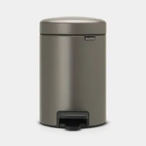 Brabantia Newicon Pedal Bin - 3L - Platinum