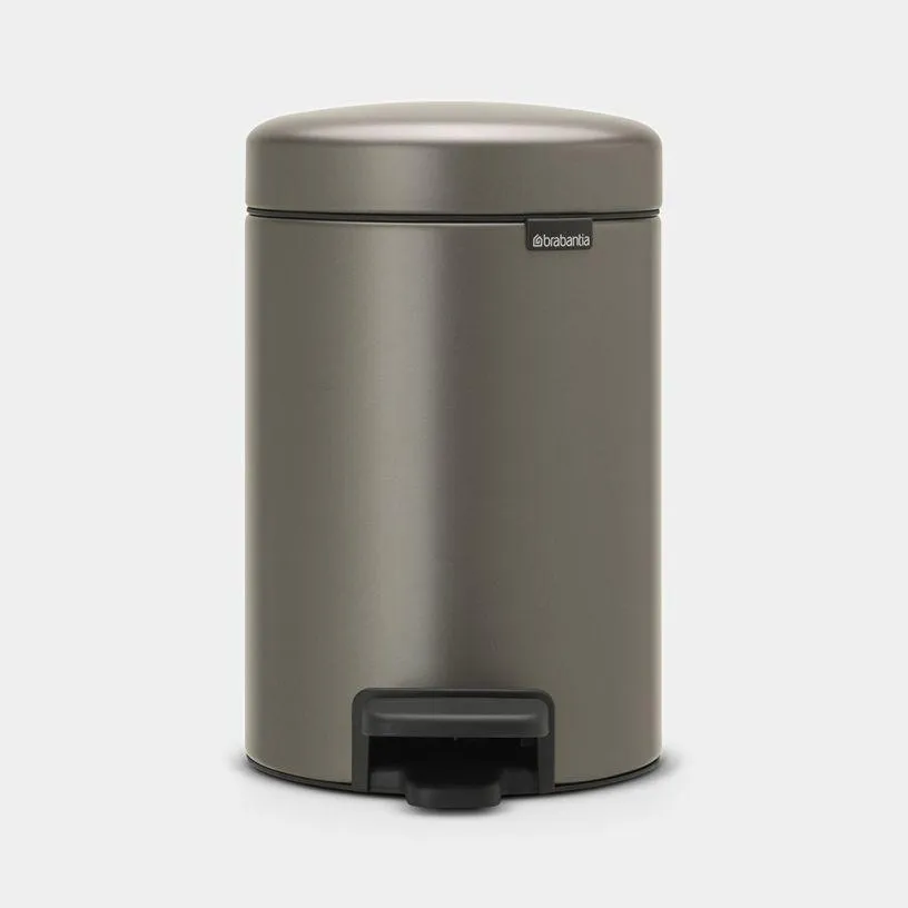 Brabantia Newicon Pedal Bin - 3L - Platinum