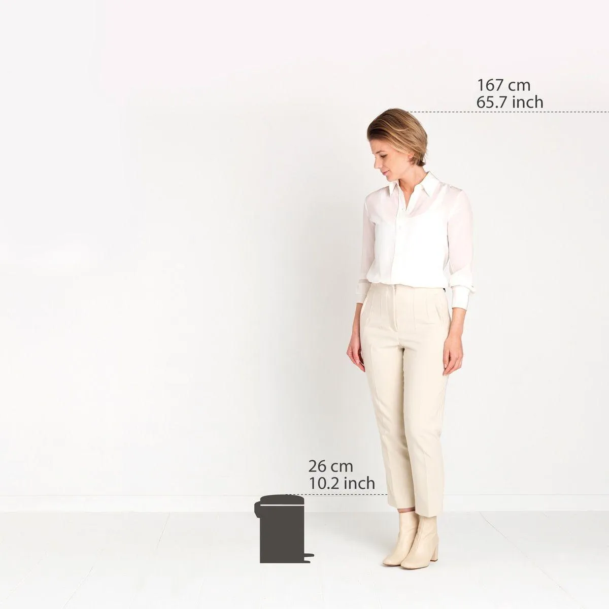 Brabantia Newicon Pedal Bin - 3L - Platinum