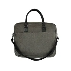 Briefcase - Aspen Grey Faux Suede