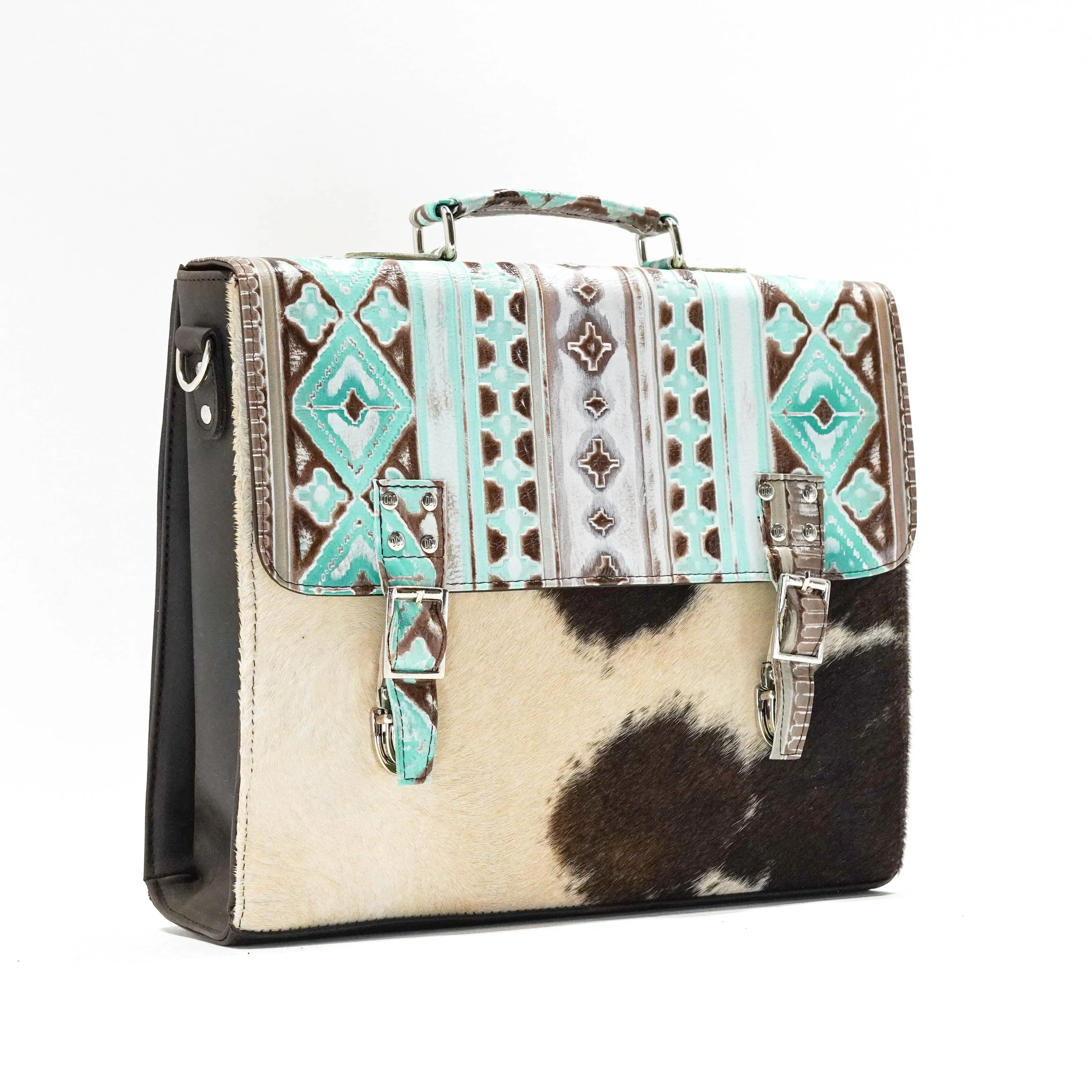 Briefcase - Longhorn w/ Bora Bora Navajo