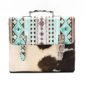 Briefcase - Longhorn w/ Bora Bora Navajo
