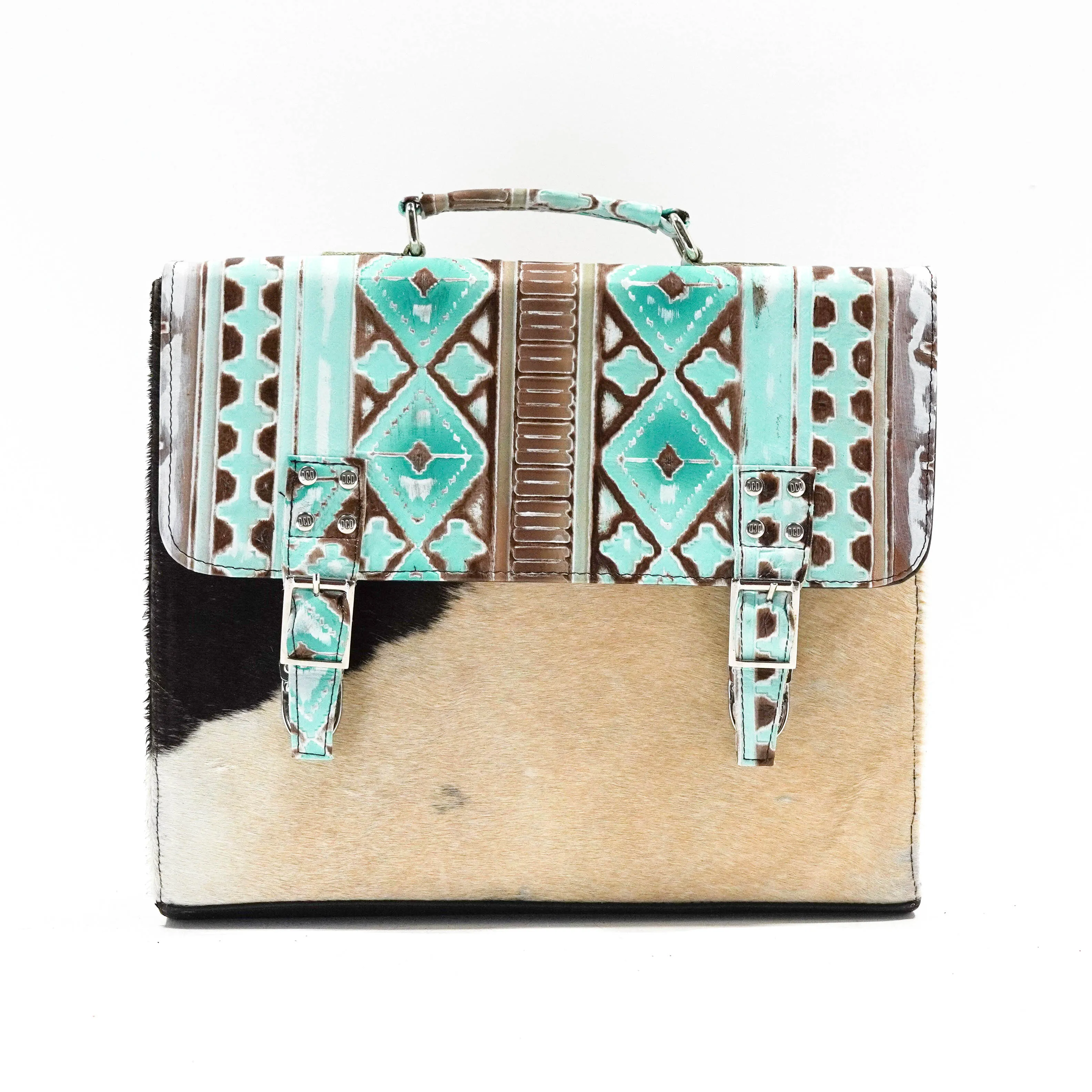 Briefcase - Longhorn w/ Bora Bora Navajo