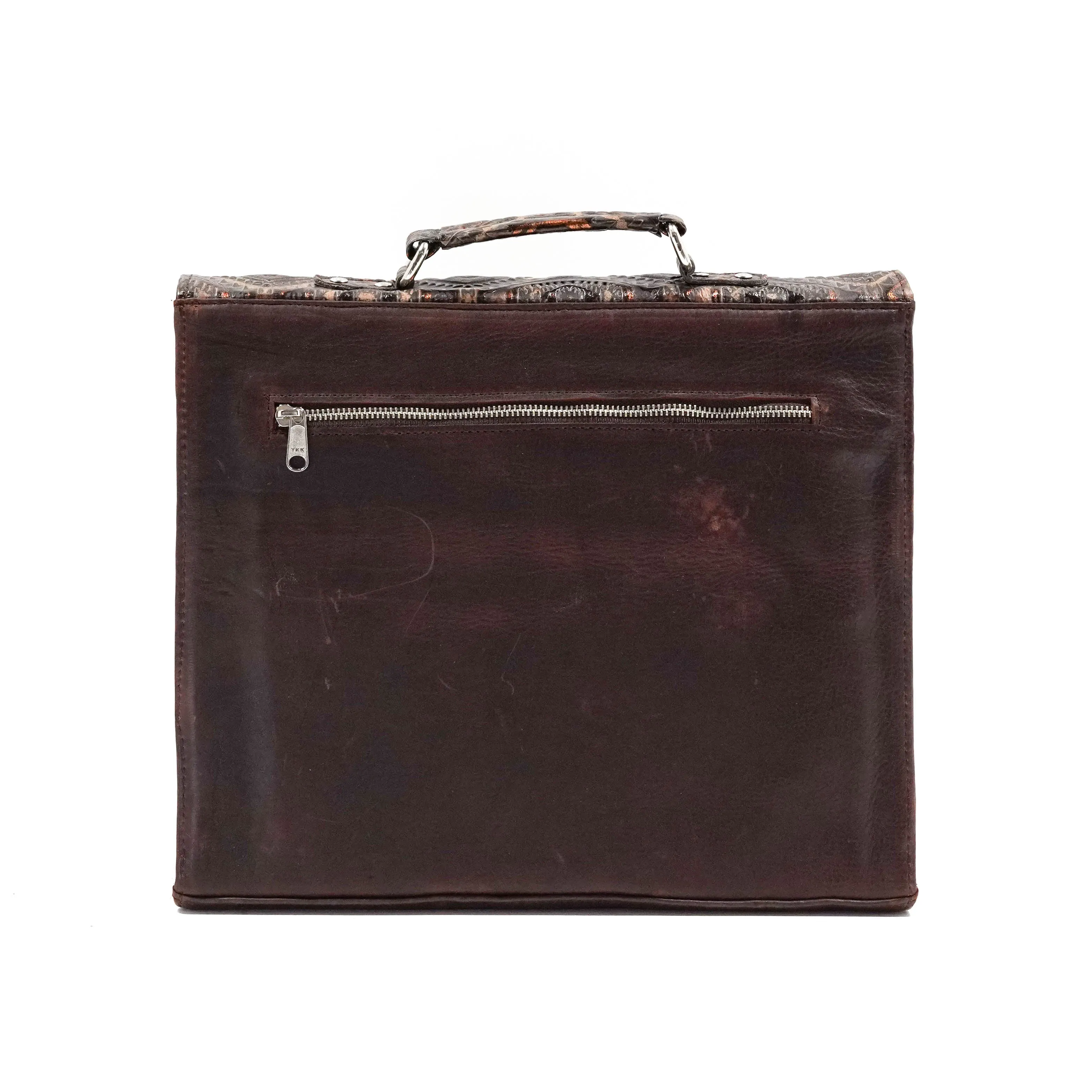 Briefcase - Longhorn w/ Bronzed Aztec