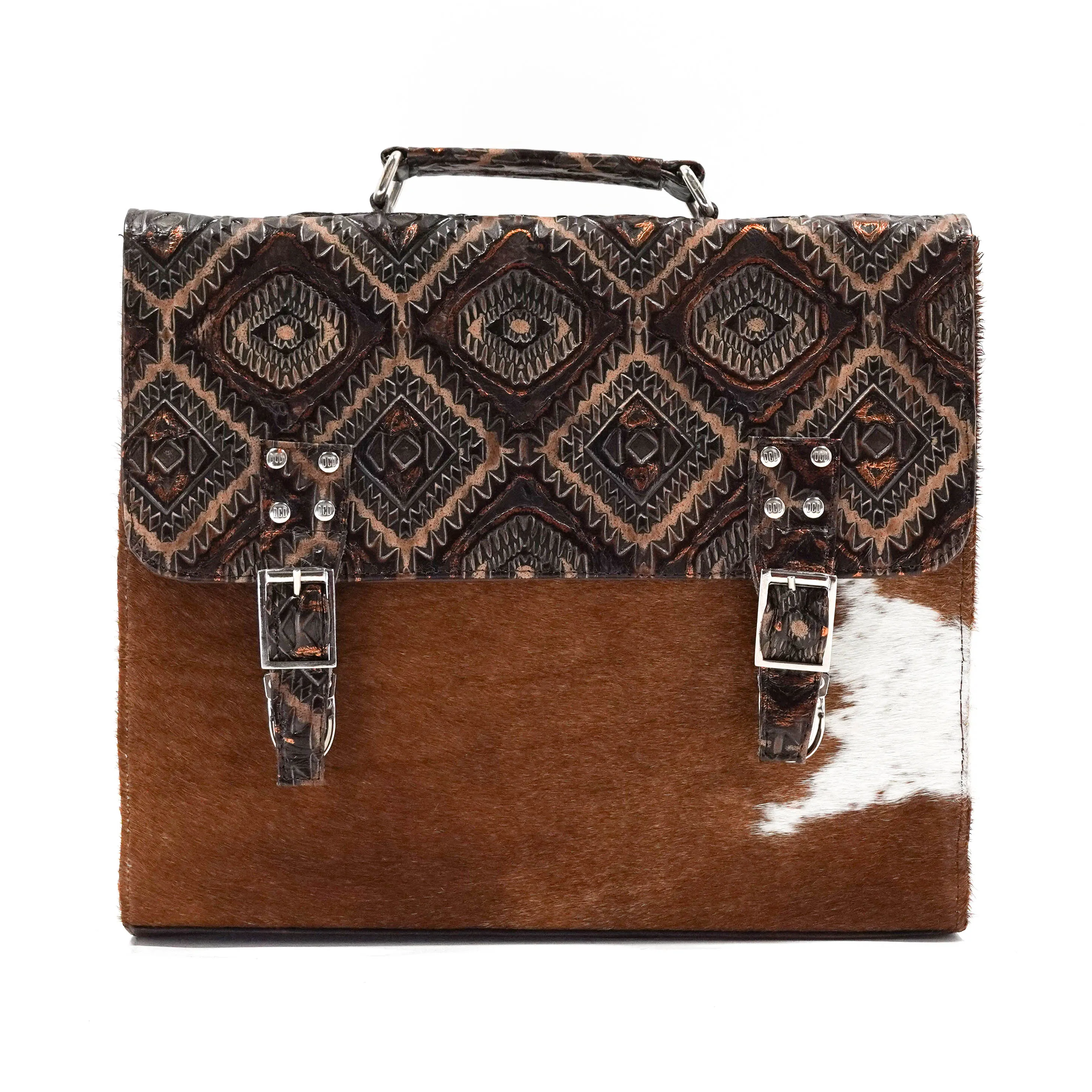 Briefcase - Longhorn w/ Bronzed Aztec